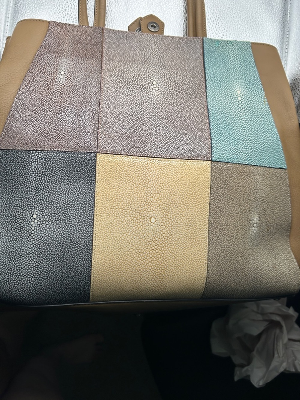 Fendi: a Shagreen 2Jours Tote - Picture 15 of 16